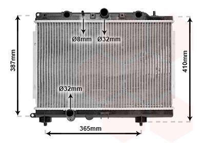 VAN WEZEL Radiators, Motora dzesēšanas sistēma 02002154